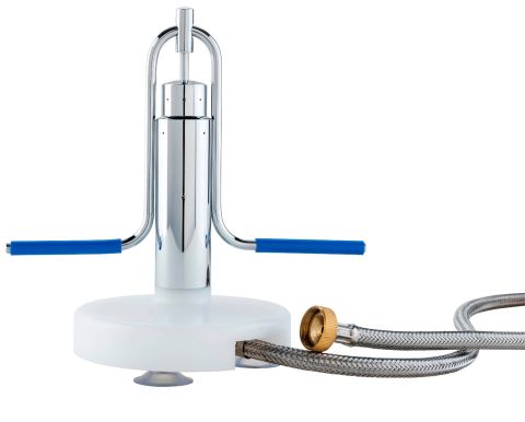 blender jar rinser, plug & play version, panzerschlauch, saugnapf arretierung, aktivierungsbügel, pitcher cleaning device, aut omatic shut-off valve 941002 lolsberg