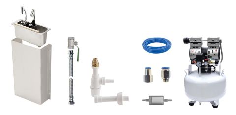 trocknerstation, trockneranlage, druckluft-kit, trockner-set